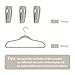 Trgowaul Velvet Hangers Clips, Pants Hangers Velvet Clips, Strong Finger Clips Perfect for Thin Velvet Hangers (60pc, Beige)