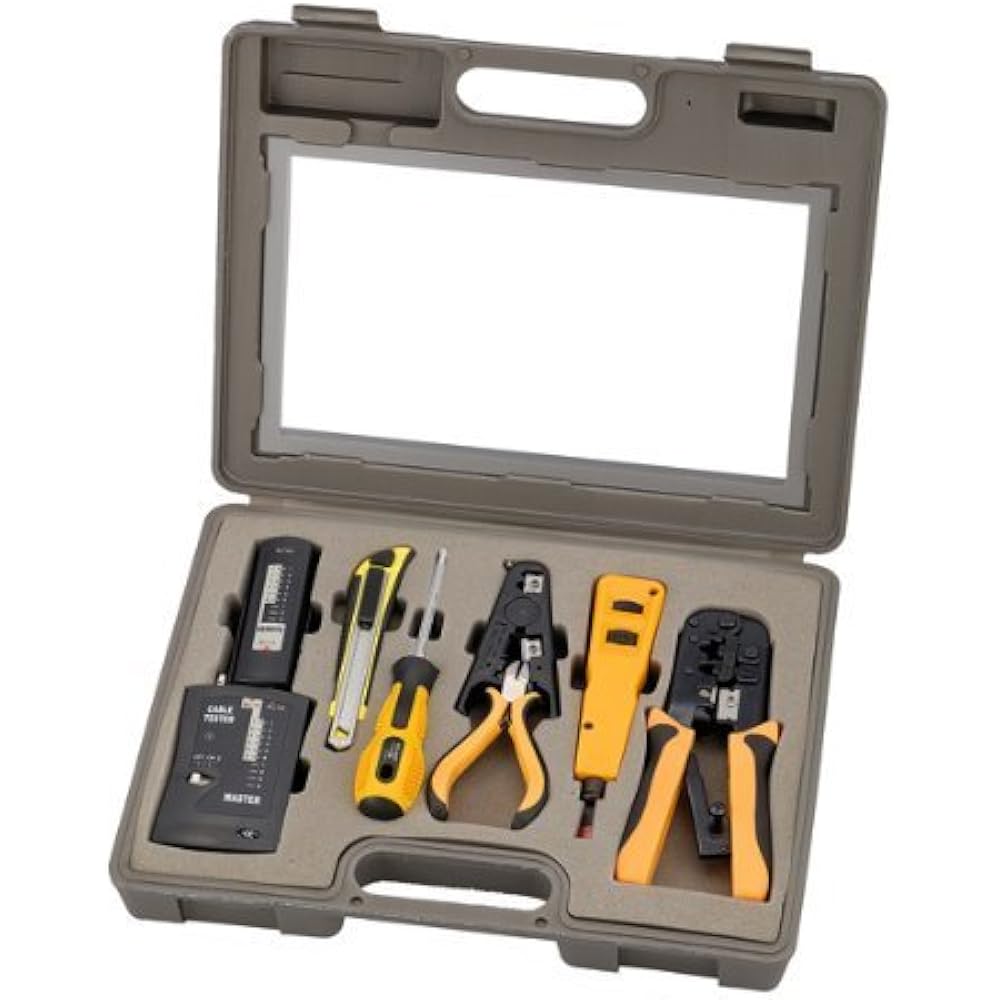 10 Piece Repair Kits Network Installation Tool Includes LAN Data