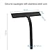 Silicone Shower Squeegee with hook Streak-free Squeegee with Low Pressure Window Squeegee with stainless steel Core Window Wiper Shower Wiper for Shower Bathroom Mirror Glass Cleaning Tiles (BL, M)