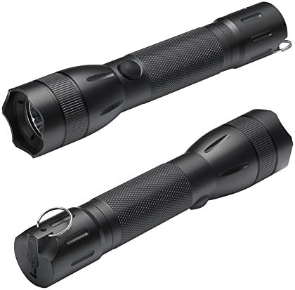 Mayor Wolf LED Flashlight Kit, Tactical Rechargeable Handheld Torch with 400 Lumen 5W LED, Water & Shock Resistant, 3 Light Modes