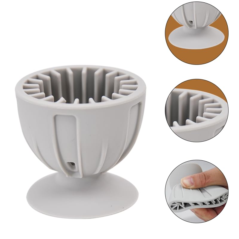 2 PCS Tewodila Silicone Egg Cleaner, Egg Washer for Fresh Eggs,Farm Fresh Egg Cleaning Brush, Practical Vegetable and Fruit Scrubber (Grey)