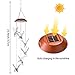 AGPtek Six Hummingbird Solar Mobile Wind Chimes with Bright Led Lights