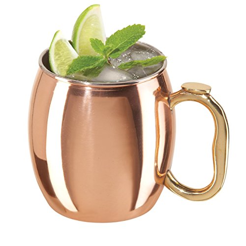 Copper-Plated 20 Ounce Moscow Mule Drinking Mug, Set of 4