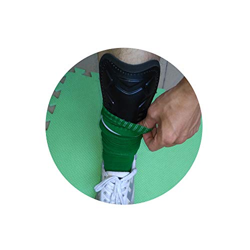 Tamicy 3 Pairs Youth Soccer Shin Guards and 3 Pairs Knee Soccer Socks - Protective Gear Adjustable Perforated Breathable Guard Board and Impact Resistant Youth Kids Soccer Guards Socks for 6-12 Years - Thumbnail 3