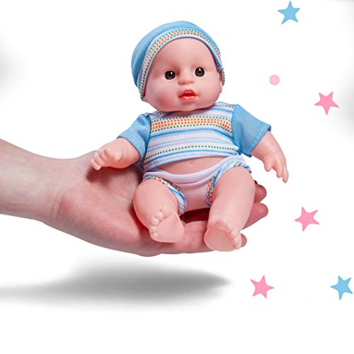 PREXTEX Mini Twin Dolls Set 7.5 Inch Cute Baby Twins Dolls Boy and