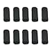 Busy Mom 10 PCS Summer Finger Sleeves Sport Elastic Arthritis Trigger Braces Knuckle Compression Protector Prevent Calluses (Black)