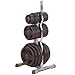 Body-Solid Olympic Plate Tree Bar Holder (GOWT)
