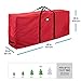 Zober Storage Bag for 7.5 Ft Artificial Christmas Trees - Waterproof with Durable Handles - Labeling Card Slot - Red