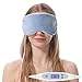 Aroma Season Natural Cotton Silk Heated Eye Mask, Warm Compress for Dry Eyes, Designed to Relieve Blepharitis, Stye, Puffy Eyes (Blue) primary