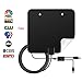 TV Antenna Indoor 60Miles Amplified - Vichannel Digital HDTV Antenna with Amplifier Channels Booster Free TV High Gain for 1080P VHF UHF Good Reception Long Range with 9.8Ft Coaxial Cord