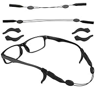 Adjustable Eyeglasses Strap Sports Eyewear Lanyard Anti-slip Ear Hooks 2 Pieces