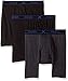 Hanes Ultimate Men's 3-Pack X-Temp Comfort Short Leg Boxer Briefs, Black/Gray, Large