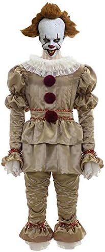 Avafierce Kids Stephen King Chapter 2 Pennywise Mask Costume Halloween Cosplay Costume
