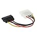 CableCreation Molex to SATA, [5-Pack] 4-Inch 4 Pin Molex to SATA Power Cable Adapter