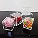 24 Pack Small Clear Acrylic Candy Boxes Cube Case 2x2x2 Inches Transparent Acrylic Favor Boxes for Mini Macarons by Fulemay