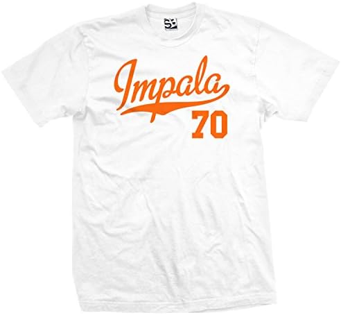 Shirt Boss Unisex Impala 70 Script &amp; Tail T-Shirt XL White / Orange