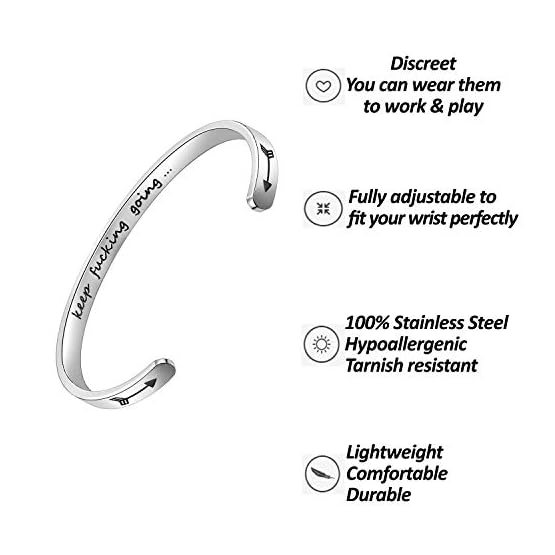 SAM-LORI-Inspirational-Cuff-Bracelet-Bangle-Keep-Going-Motivational-Mantra-Quote-Stainless-Steel-Engraved-Best-Friend-Sister-Gift-for-Women-Teen-Girls-with-Hidden-Message SAM-LORI-Inspirational-Cuff-Bracelet-Bangle-Keep-Going-Motivational-Mantra-Quote-Stainless-Steel-Engraved-Best-Friend-Sister-Gift-for-Women-Teen-Girls-with-Hidden-Message