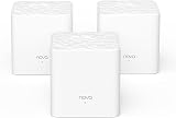 Tenda Nova Mesh WiFi System - Covers 3000 sq.ft - AC1200 Dual-Band Mesh Network for Home Internet - Parental Control - 3-Pack