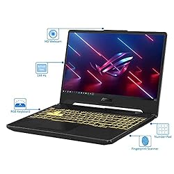 ASUS TUF F15 144Hz Gaming Laptop, 15.6" FHD, Intel