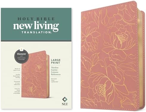 NLT Giant Print Bible, Filament Enabled (LeatherLike, Cranberry