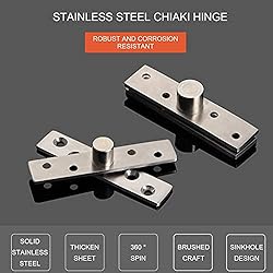 2pcs Pivot Hinge Rotating Hinge 360 Degree