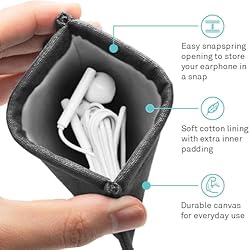 UT Wire Pocket Snap & Store Earphone Case