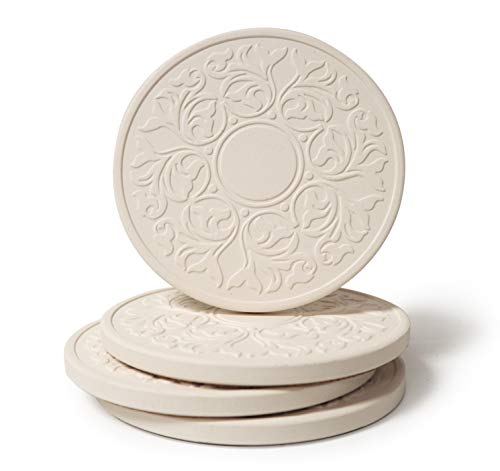 Photo 1 of CoasterStone Absorbent Stone Coasters, “Victorian Lace Set of 4