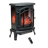 FLAME&SHADE 24 inch Electric Fireplace Wood