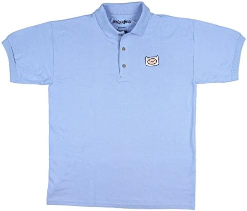 We Love Fine Adventure Time Cartoon Network Animated Finn Men's Polo Shirt (Medium)