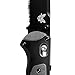 Benchmade - Boost 590 Knife, Drop-Point Blade, Serrated Edge, Coated Finish, Gray and Black Handle, Made in the USA
