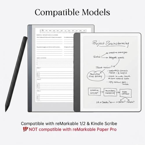 Stylus Pen for Remarkable 2, EMR Pencil with Eraser, 4096 Pressure Level, Palm Rejection & Magnetic Adsorption, Digtal Pen Compatible with Remarkable 2/1/Kindle Scribe