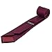 100% Silk Handmade Burgundy Solid Color Tie Men's Necktie by John William
