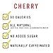 MATI Plant-Powered Sparkling Organic Energy Drink, Cherry, 90 Calorie, 12 Fl Oz, Pack of 12