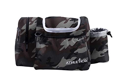 Athletico Disc Golf Bag - Tote Bag for Frisbee Golf - Holds 10-14 Discs, Water Bottle, and Accessories (Gray Camo)
