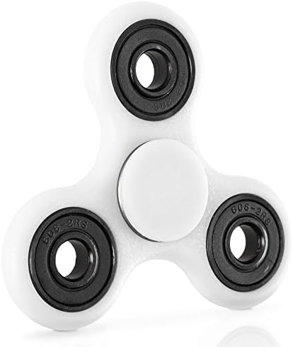 Worldov Tri-Spinner Fidget Toy, Fidget Spinner, Hand Spinner - Helps Focusing - for Extremely Fast and Long Spin Times – ABS, Non 3D
