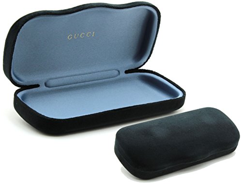 New Gucci Velvet Hard Clam-shell Case, 2017 Collection. (Medium, Black)