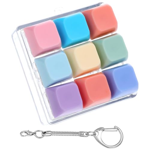 YUXIANLB Keyboard Fidget Props, Fidget Clicker Keyboard Keychain Decompression Tool, Dual Sound Keyboards , Quiet & Loud Fidgets Keyboards for Stress Relief, Button Fidgets Gifts for Pass Time at Amazon