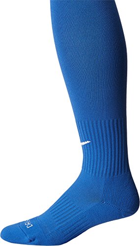 Nike Unisex Classic II Cushion Over-the-Calf Socks Game Royal/White LG (Men's Shoe 8-12, Women's Shoe 10-13)