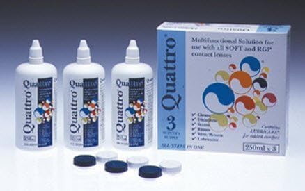 Quattro Multifunctional Contact lens solution 3 Month Pack by Quattro