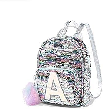 pastel initial flip sequin mini backpack