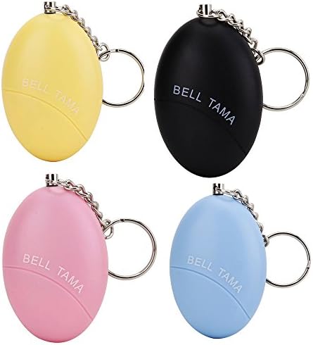 WERSHOW Personal Alarm 120 dB Emergency Personal Safety Defense Keychain Security Alarm Wrist Alarm for Elderly Kids Women Adventurer Night Workers Anti-theft Alarm(4 colors,4 pack)