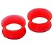 Longbeauty 22pcs/18pcs Soft Silicone Ear Gauges Flesh Tunnels Expander Stretchers Piercing Mixed Color Set (9 Pairs of Gauge=3mm(8g))
