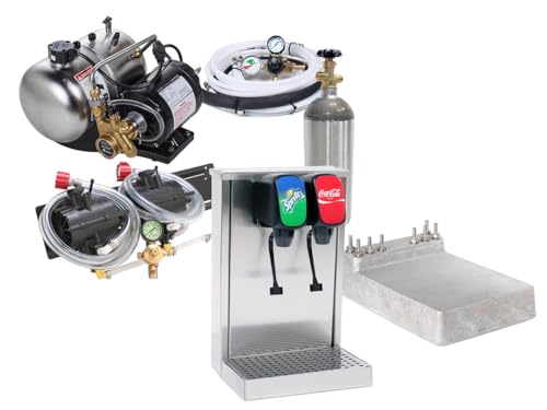 2-Flavor Soda Fountain Tower System with Cold Plate Cooling