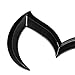 For MAZDA MX-5 Miata,MAZDA 2 3 5 6,MAZDA CX 5 7 9,MAZDA RX-8 Protege MPV B4000 Tribute,MAZDASPEED 3 5 6,EVIL 'M' REAR Truck Emblem Badge TAPE ON-GLOSS Black