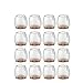 NUOLUX NUOLUX 16pcs Silicone Chair Leg Caps Feet Pads Furniture Table Covers Floor Protectors for 25-29MM Round Legs (Transparent+Brown)