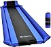 IFORREST Sleeping Pad with Armrest & Pillow - Ultra Comfortable Self-Inflating Foam Air Mattress - is Ideal for Travel, Camping & Hiking, Backpacking, Cot, Hammock, Tent & Sleeping Bag! (Blue)