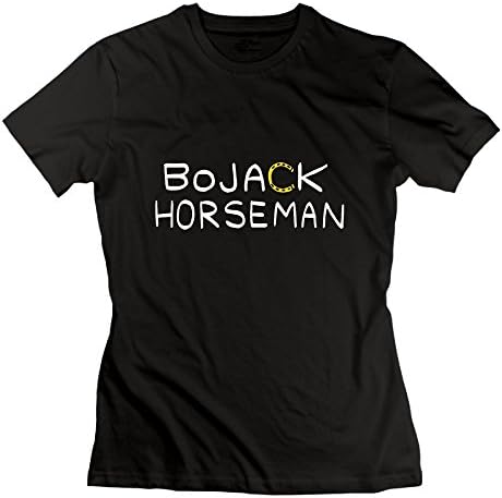 Anatoly Womens BoJack Cartoon Horseman Classic Hoodies Sweatshirt Black L