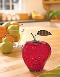 Apple Glass Fruit Fly Trap With 3 Packets of Non-toxic Lures Included