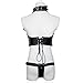 Utimi Bondage Kit Restraint Sm Leather Suit in Black