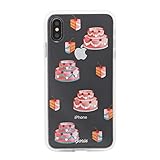 Sonix Rhinestone Fancy Cake Cell Phone Case [Military Drop Test Certified] Women's Crystal Embellished Protective Clear Series for Apple iPhone Xs Max